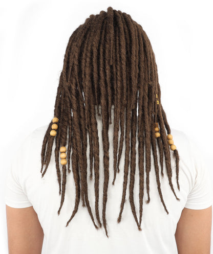 HPO Men’s Blonde Dreadlock Wig | Ideal for Cosplay, Halloween and Themed Parties | 22 Inch Realistic Texture, Adjustable Cap, and Comfortable Fit
