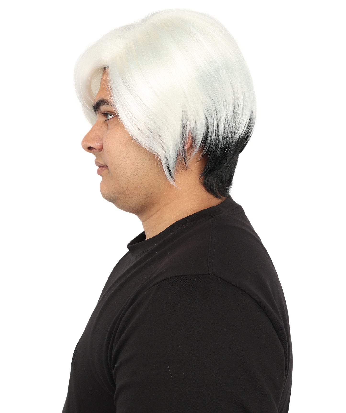 Men's Short Dramatic Texture Wig | Multiple Color Option | undercut, multi-layered messy styling | Halloween, cosplay, drag, theatrical performances, and themed parties