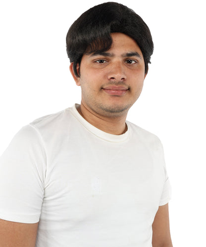 HPO Adult Men's Short Layered Synthetic Fiber Wig | Black Natural Style Hairpiece | Lightweight Heat-Resistant Cosplay & Daily Wear Cap