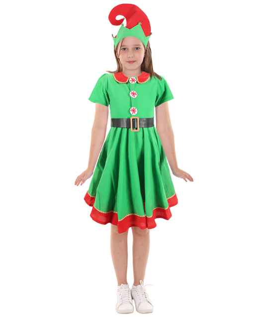 HPO Teen Festive Family Holiday-Inspired Costume | Multi-Color Outfit with Accessories | Lightweight & Breathable for Parties, Cosplay & Stage