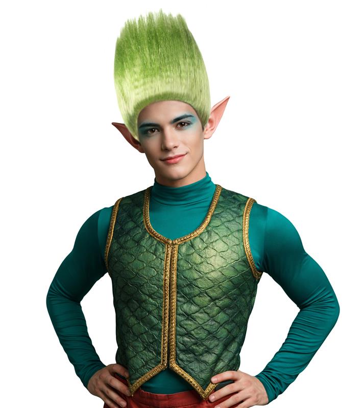 Men's Troll Hero Straight Wig | Perfect for Halloween | Breathable Capless Cap | Synthetic Fiber