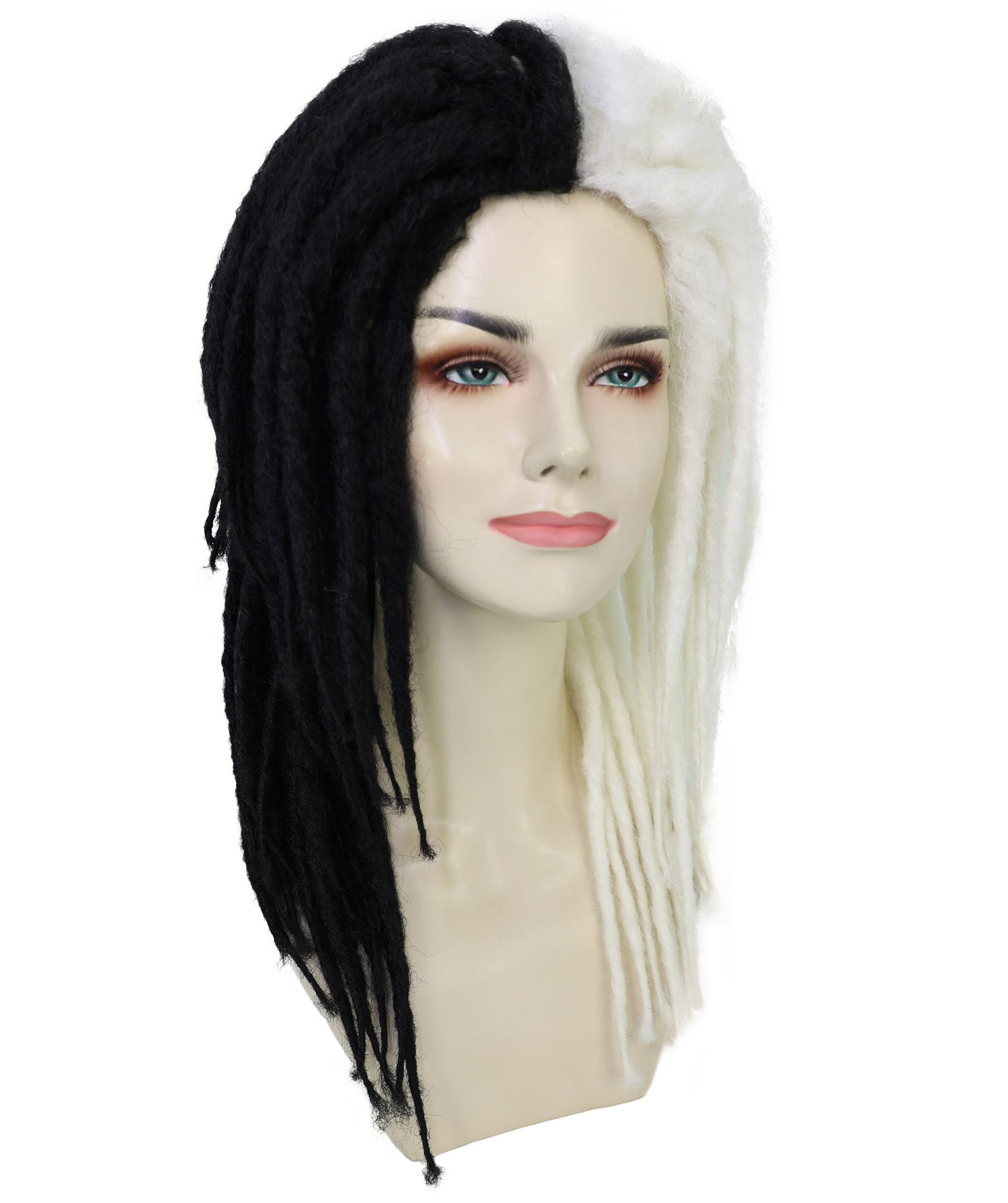 Long Burgundy Dreadlocks Women's Wig | Dramatical Halloween Wig | Premium Breathable Capless Cap
