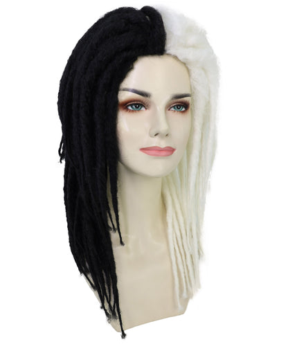 Long Burgundy Dreadlocks Women's Wig | Dramatical Halloween Wig | Premium Breathable Capless Cap