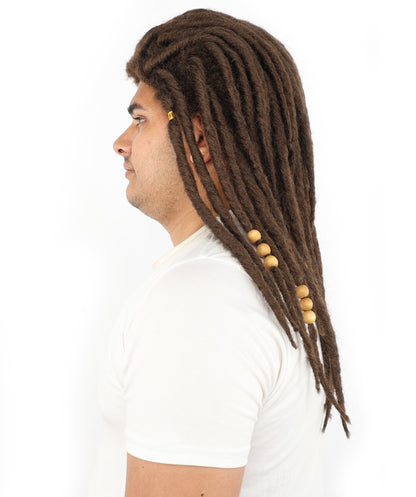 HPO Men’s Blonde Dreadlock Wig | Ideal for Cosplay, Halloween and Themed Parties | 22 Inch Realistic Texture, Adjustable Cap, and Comfortable Fit