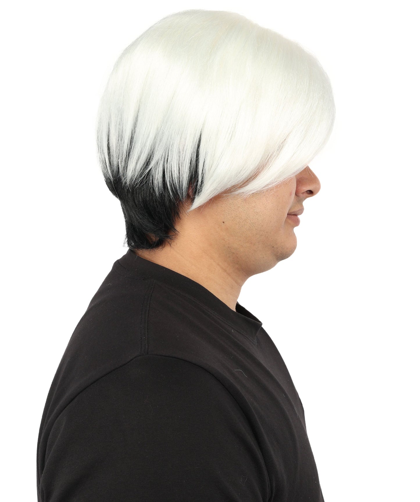 Men's Short Dramatic Texture Wig | Multiple Color Option | undercut, multi-layered messy styling | Halloween, cosplay, drag, theatrical performances, and themed parties