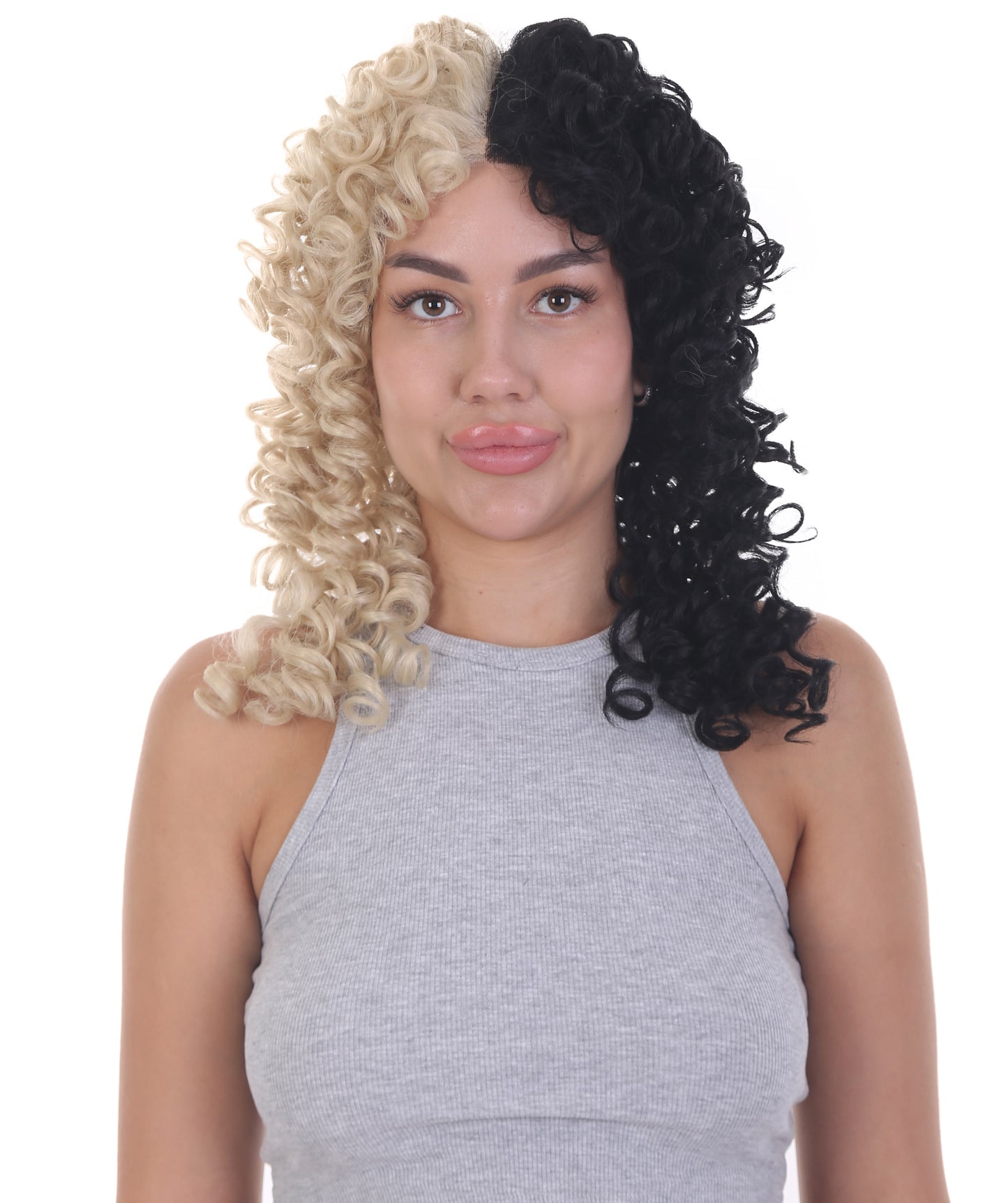 Women's Two Tone Ringlets with Light Curly Bangs | Nunique