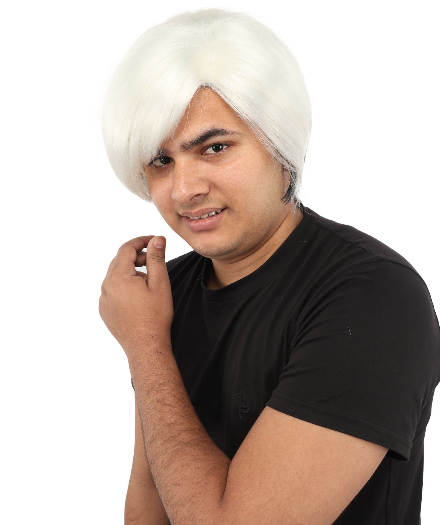 Men's Short Dramatic Texture Wig | Multiple Color Option | undercut, multi-layered messy styling | Halloween, cosplay, drag, theatrical performances, and themed parties
