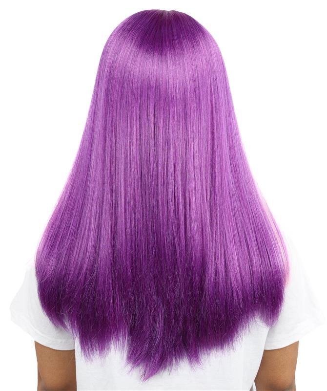 HPO Women’s 20” Multicolor Mid-Layers Wig with Bangs | Bold Wig for Dress-Up, Cosplay, and Parties | Capless Cap Design