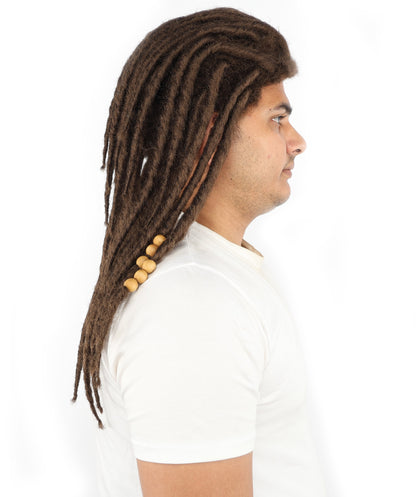 HPO Men’s Blonde Dreadlock Wig | Ideal for Cosplay, Halloween and Themed Parties | 22 Inch Realistic Texture, Adjustable Cap, and Comfortable Fit