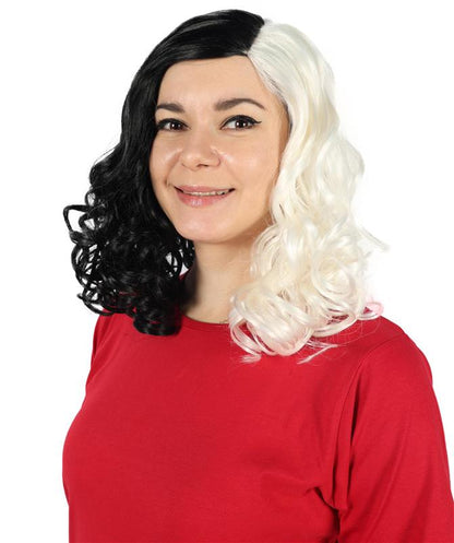 Women's Monster Animated Blue Wig , Gold Sky Blue Fancy Halloween Wig , Premium Breathable Capless Cap