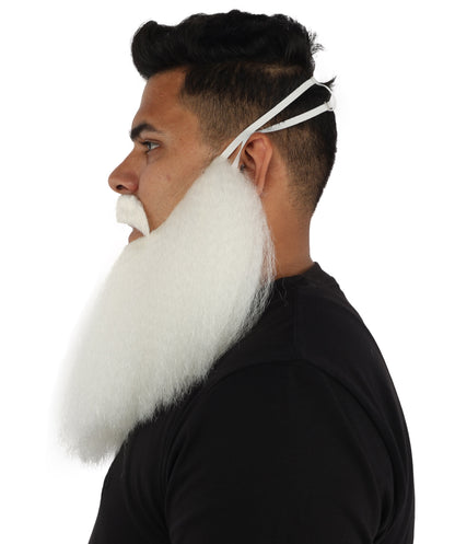 HPO Men’s Viking Beard & Mustache Set – Warrior Facial Hair Accessory | Multicolor Options | Ideal for Sea Giant Look, Mythical Barbarian Roleplay, Halloween & Cosplay