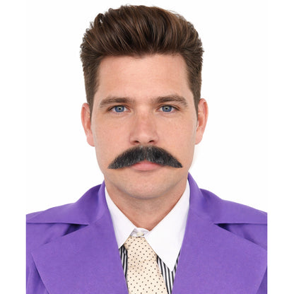 Men's Human Hair Moustache | Facial Hair Multiple Colours Option | HPO