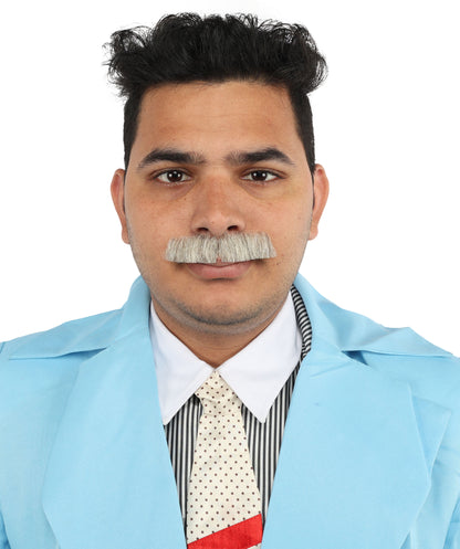 HPO Men's Human Hair Fake Mustache Fancy Facial Hair Multiple Colors