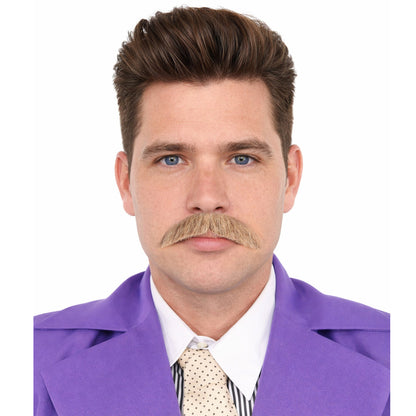 Men's Human Hair Moustache | Facial Hair Multiple Colours Option | HPO