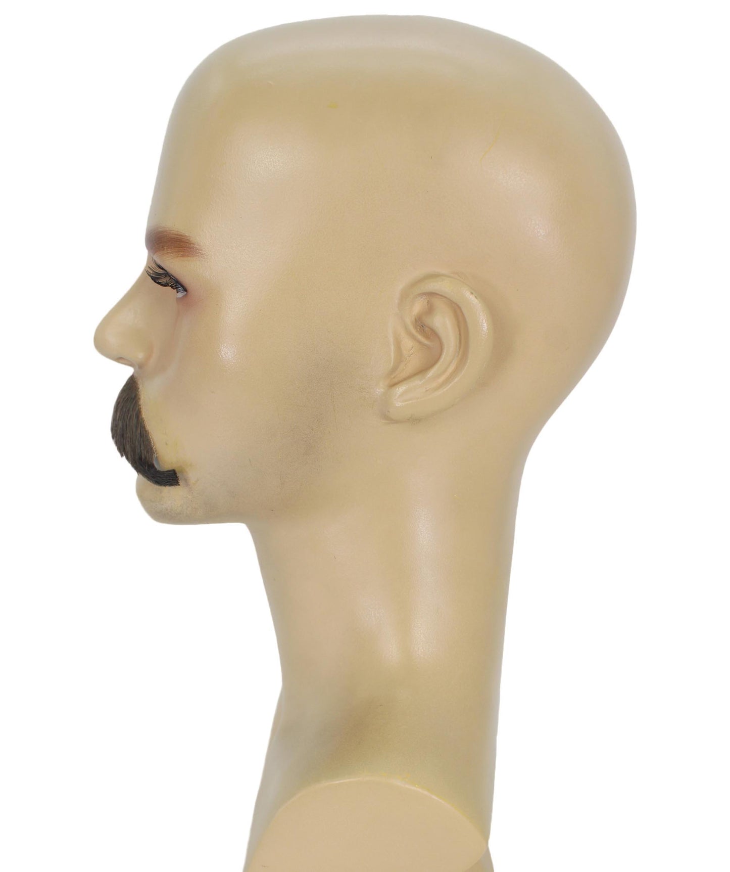 HPO Men's Setit Brown Moustache Facial Hair | Natural-Looking Style |  Synthetic Fiber