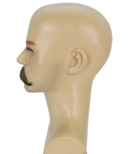 HPO Men's Setit Brown Moustache Facial Hair | Natural-Looking Style |  Synthetic Fiber