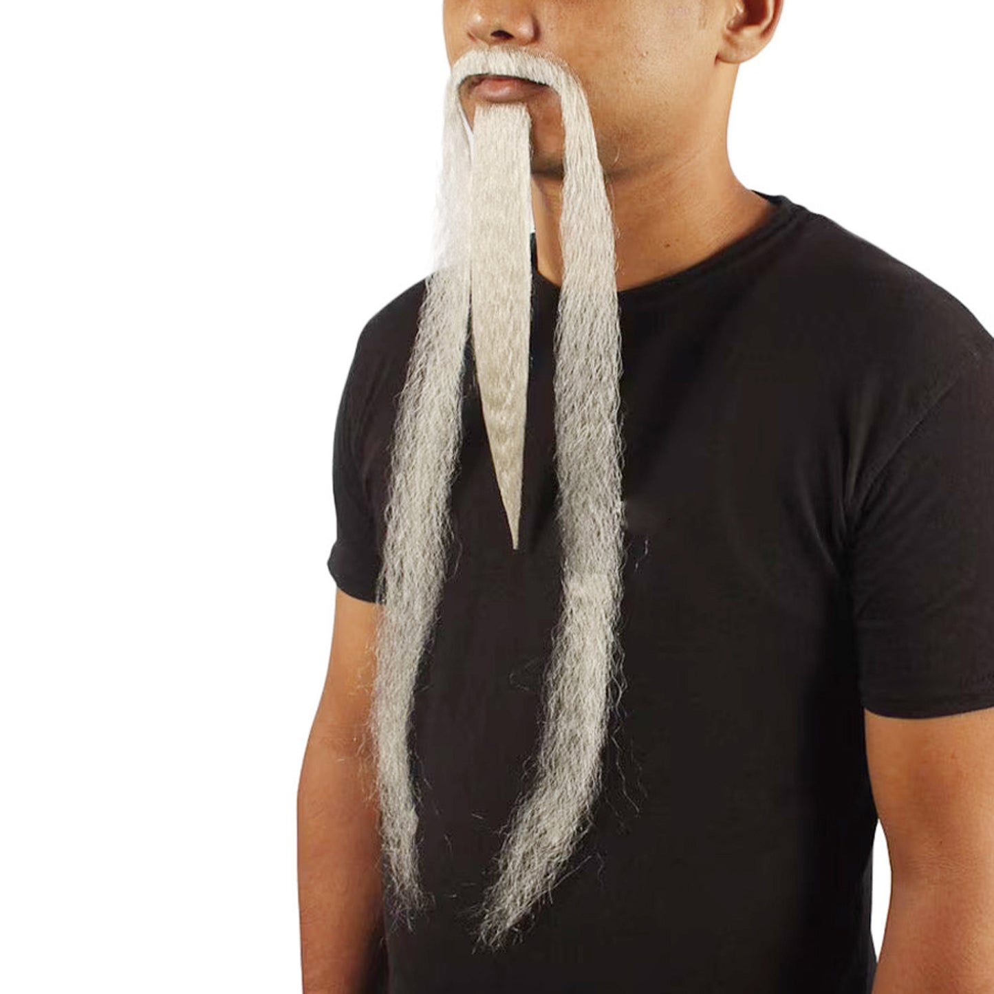 Extra Long White Emperor Beard | Mustache perfect for Fancy