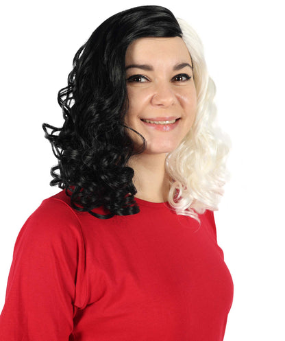 Women's Monster Animated Blue Wig , Gold Sky Blue Fancy Halloween Wig , Premium Breathable Capless Cap