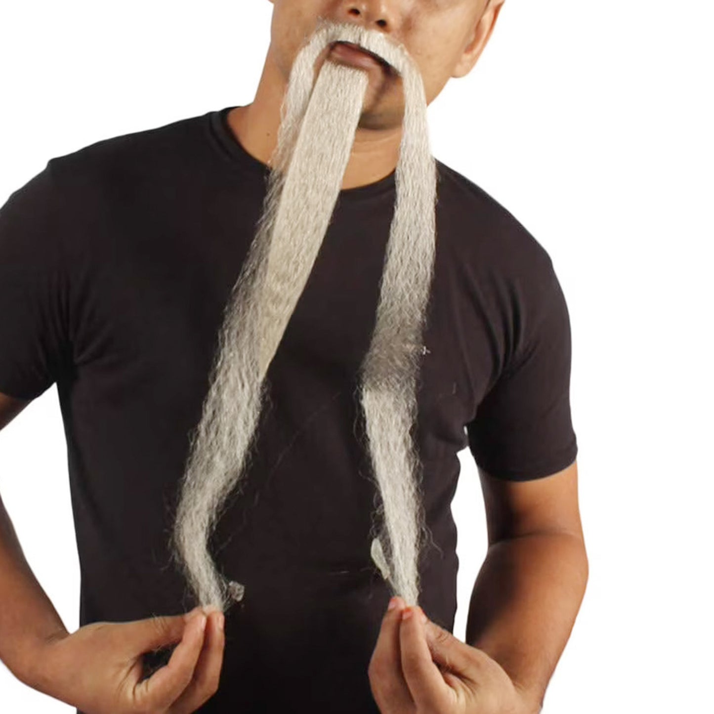 Extra Long White Emperor Beard | Mustache perfect for Fancy