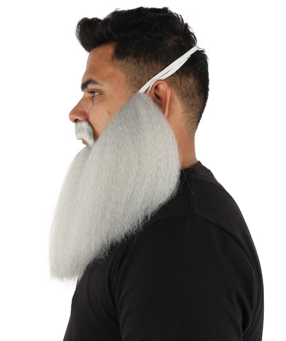 HPO Men’s Viking Beard & Mustache Set – Warrior Facial Hair Accessory | Multicolor Options | Ideal for Sea Giant Look, Mythical Barbarian Roleplay, Halloween & Cosplay