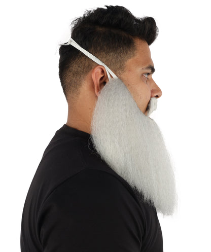 HPO Men’s Viking Beard & Mustache Set – Warrior Facial Hair Accessory | Multicolor Options | Ideal for Sea Giant Look, Mythical Barbarian Roleplay, Halloween & Cosplay