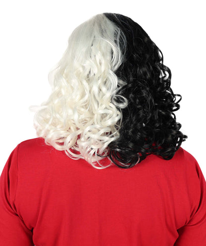 Women's Monster Animated Blue Wig , Gold Sky Blue Fancy Halloween Wig , Premium Breathable Capless Cap