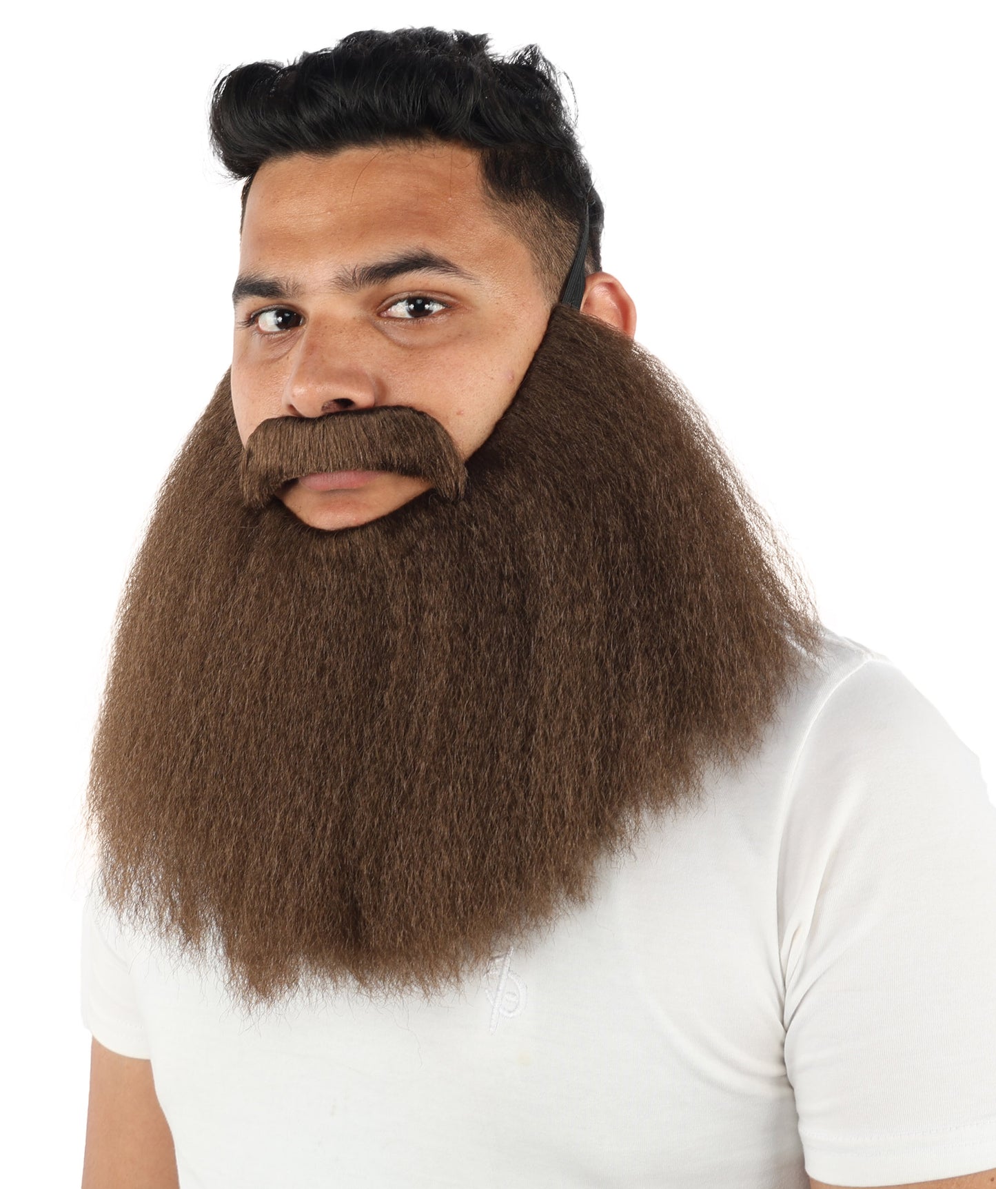 HPO Men’s Viking Beard & Mustache Set – Warrior Facial Hair Accessory | Multicolor Options | Ideal for Sea Giant Look, Mythical Barbarian Roleplay, Halloween & Cosplay