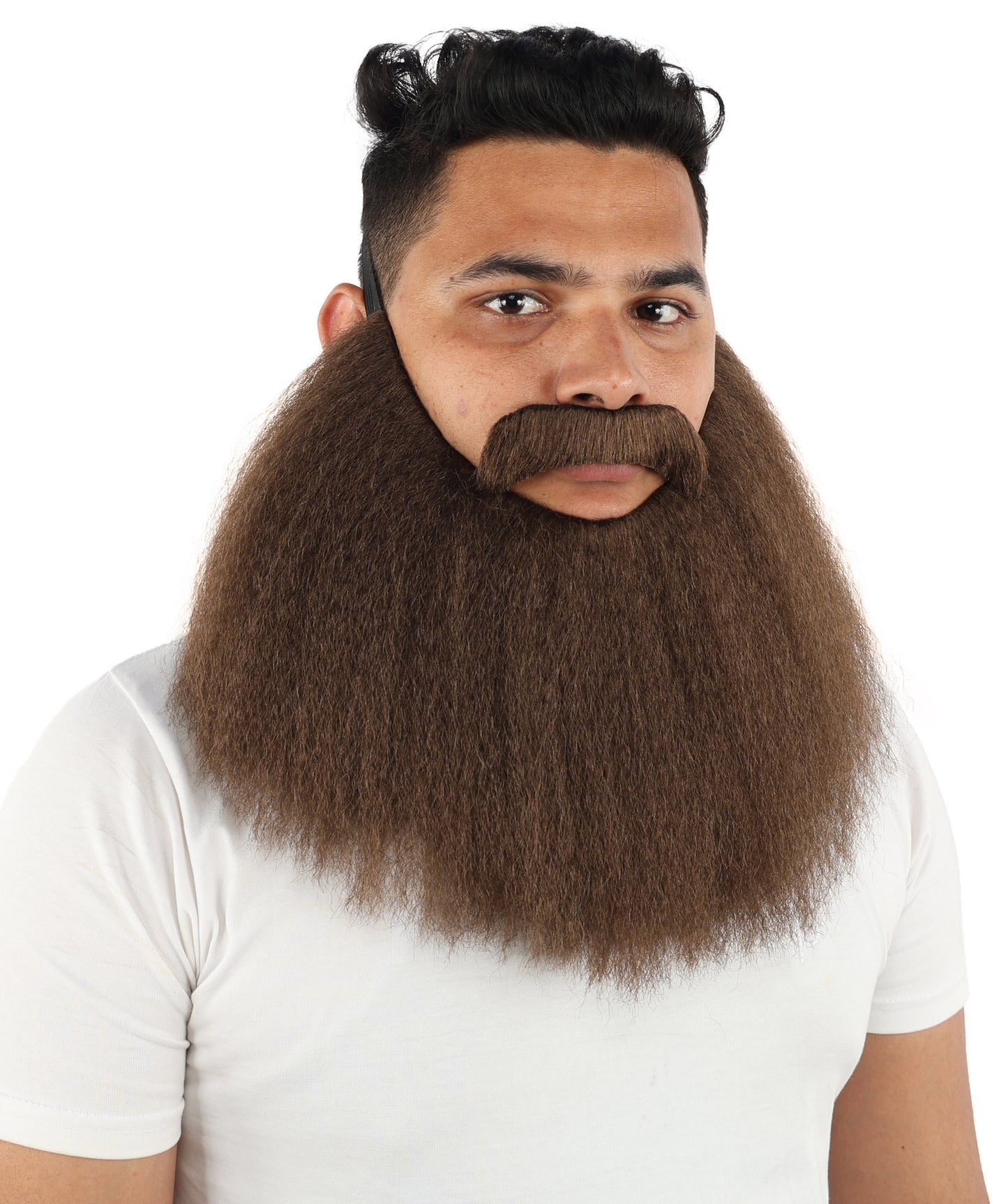 HPO Men’s Viking Beard & Mustache Set – Warrior Facial Hair Accessory | Multicolor Options | Ideal for Sea Giant Look, Mythical Barbarian Roleplay, Halloween & Cosplay