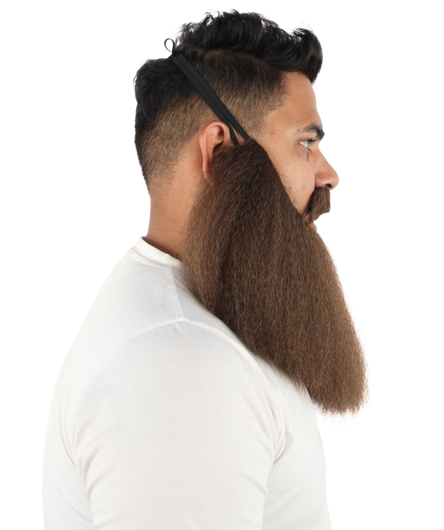 HPO Men’s Viking Beard & Mustache Set – Warrior Facial Hair Accessory | Multicolor Options | Ideal for Sea Giant Look, Mythical Barbarian Roleplay, Halloween & Cosplay