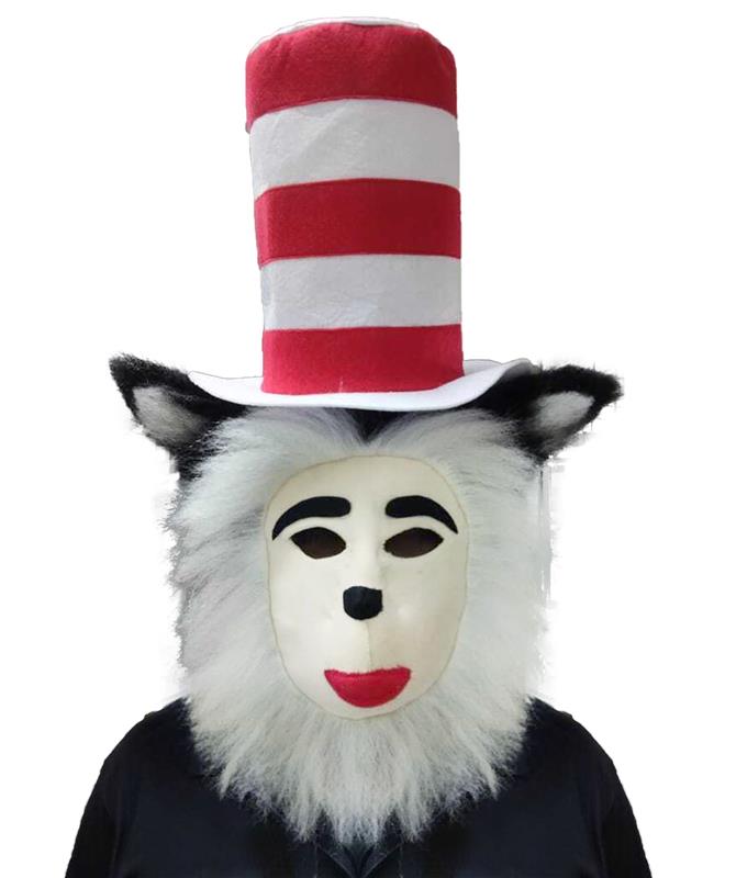 HPO Adult Unisex Animal Character Cat Black and White Costume Set | Complete Bundle with Musk Set | Ultimate Halloween & Cosplay Kit