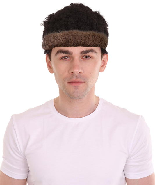 HPO Men's Rustic Pixel Villager Eyebrow | Block-Style Character Outfit | Medieval Performer Inspired Parties & Festivals