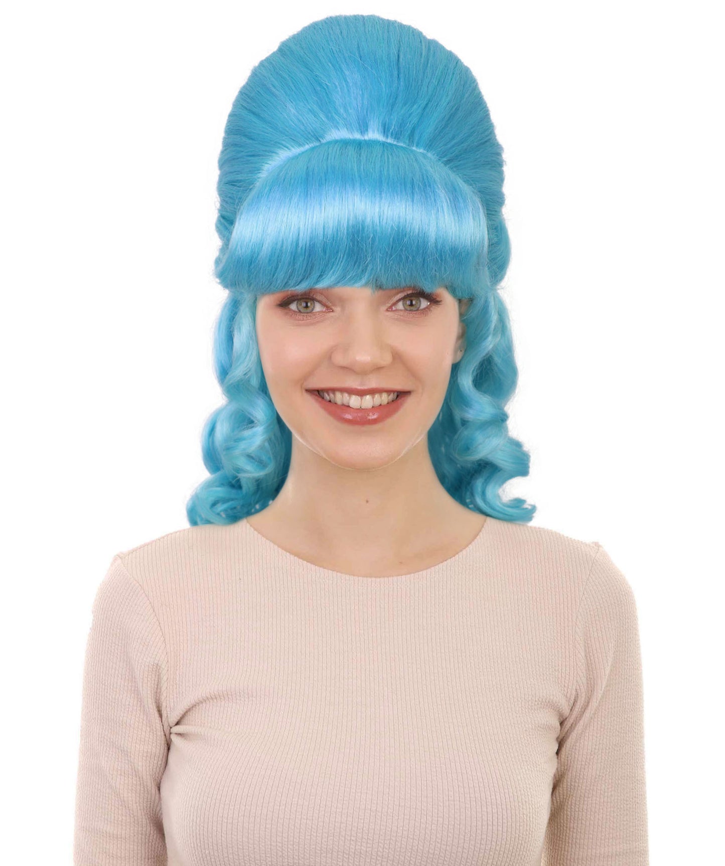 HPO Women's Class 60's Brown Half Updo Wig with Ponytail | Halloween  Wig | Flame-retardant Synthetic Fiber