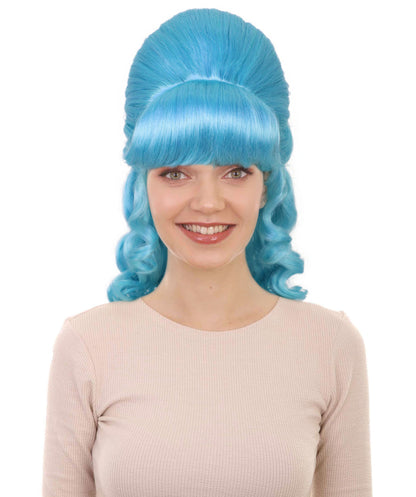 HPO Women's Class 60's Brown Half Updo Wig with Ponytail | Halloween  Wig | Flame-retardant Synthetic Fiber
