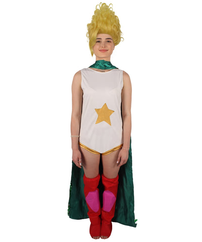 HPO Adult Women's Tv Musical Movie White Short Movie Character Multiple Color Costume Bundle | Cosplay Costume | Flame-retardant Synthetic Fiber