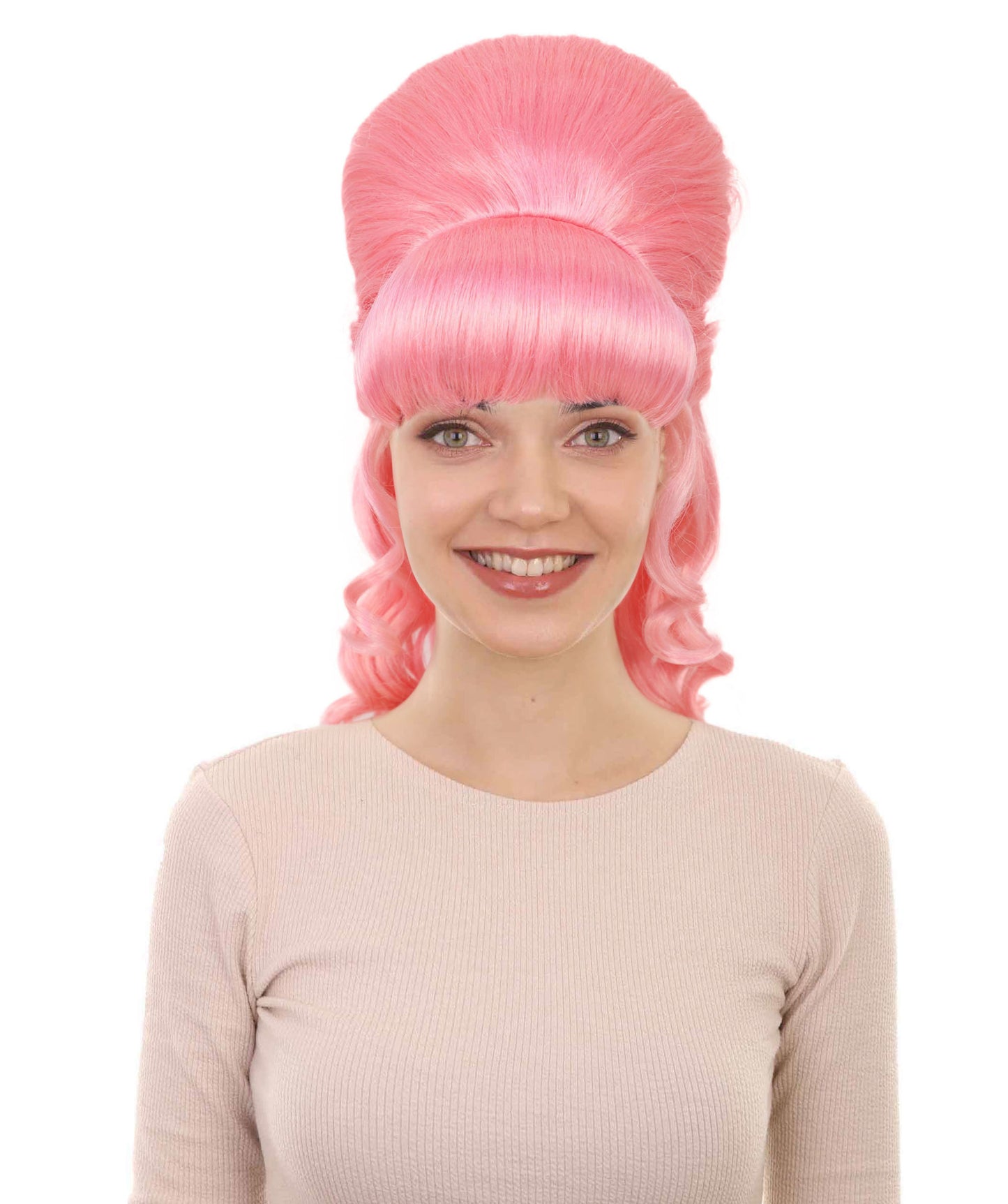 HPO Women's Class 60's Brown Half Updo Wig with Ponytail | Halloween  Wig | Flame-retardant Synthetic Fiber