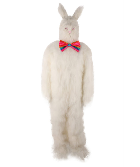 Adult Unisex Easter Bunny Furry Costume I Best for Halloween I Flame-retardant Synthetic Fiber