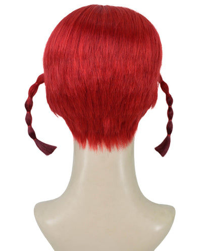 Japanese Anime Character Red Braided Wig