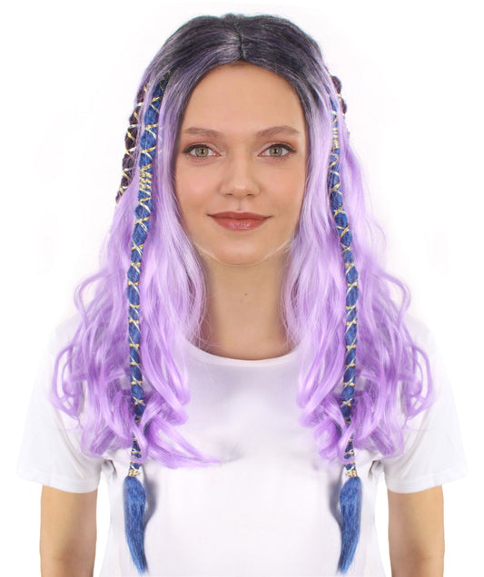 HPO Women's Halloween Dreadlock Wig I Synthetic Fiber I Capless Cap I Perfect for Halloween