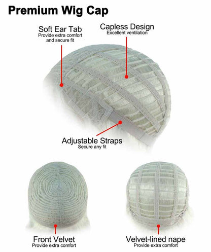 HPO Women's Custom Blonde Bun Wig | Perfect for Halloween | Capless Cap Design | Synthetic Fiber