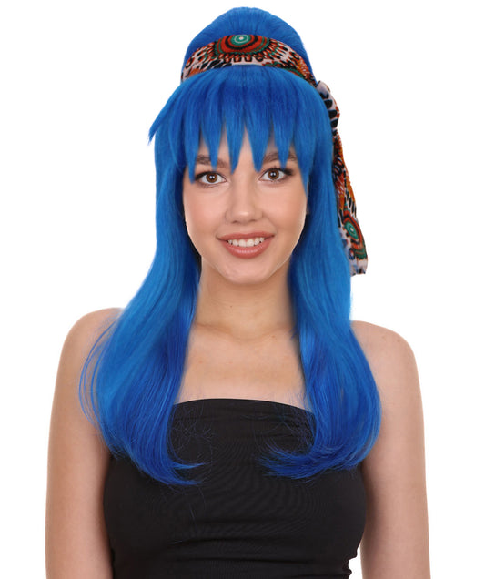 Japanese Blue Anime Wig
