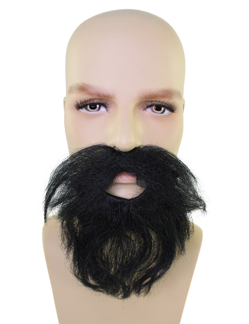 Men’s Black Mustache and Beard