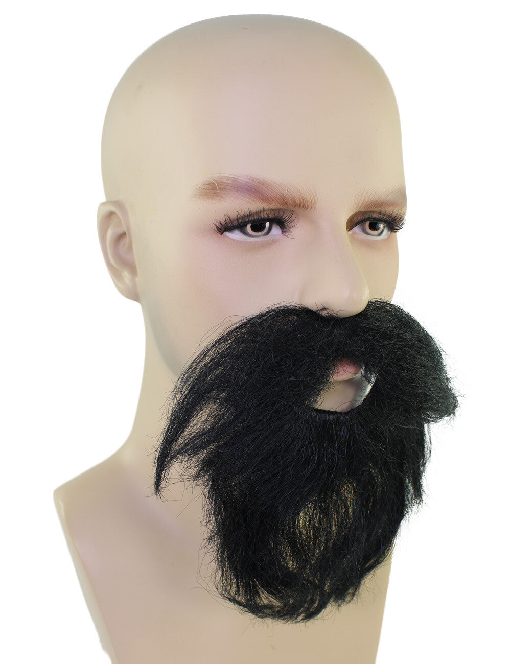 Men’s Black Mustache and Beard