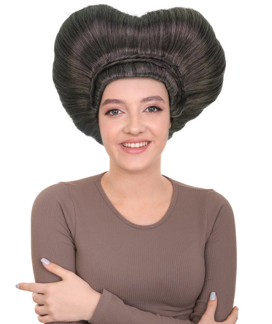 HPO Women's Giant Updo Wig I Perfect for Halloween I Flame-retardant Synthetic Fiber