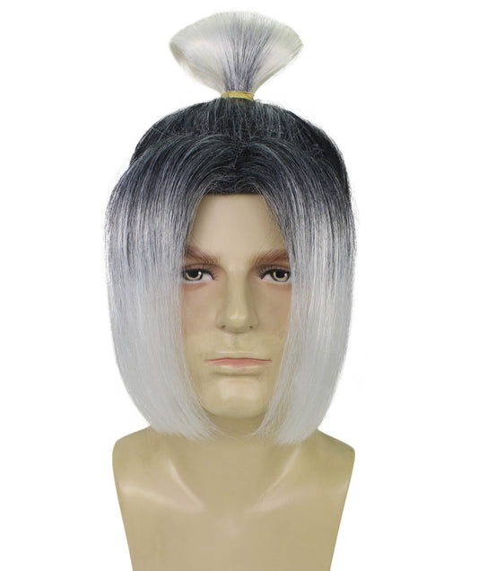  Anime Soccer Character Black and White Bun Wig