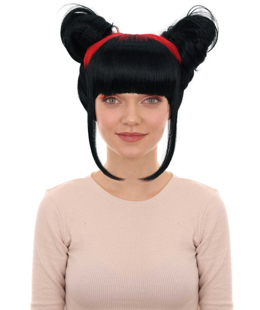 Songwriter Black Double Bun Wig