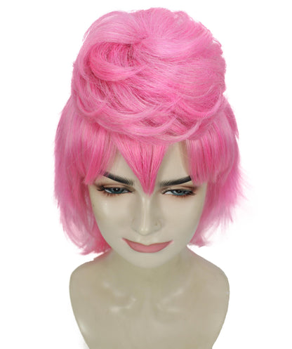 HPO Women's Anime Estranged Daughter Pink Wig | Perfect for Halloween | Flame-retardant Synthetic Fiber