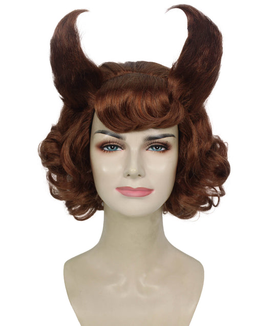 American Drag Perfromer Short Brown Wig