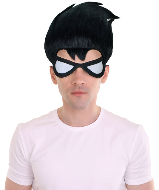 HPO Unisex Midnight Cat Mask I Perfect for Halloween I Flame-retardant Synthetic Fiber