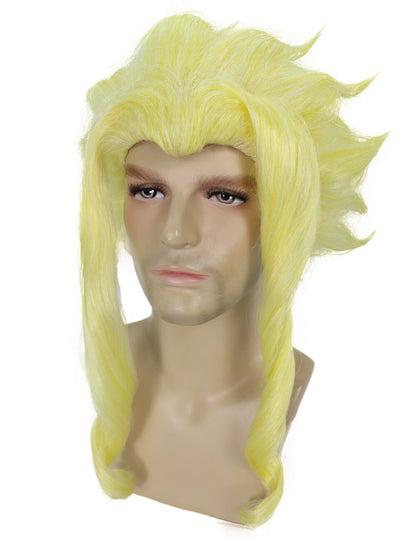 Men's Blonde Spiky Long Wig