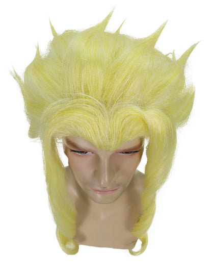 Men's Blonde Spiky Long Wig